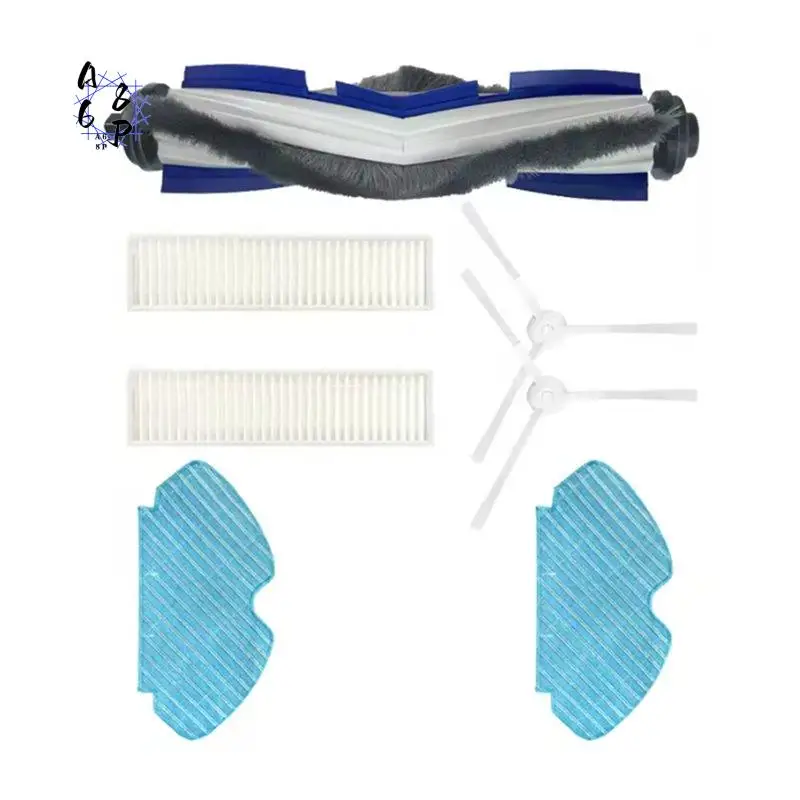 

A68P-7PCS Main Side Brush Mop Filter For Tefal Explorer Serie 60 RG7447 RG7455 Rg7447wh RG7455WH Vacuum Cleaner Accessories