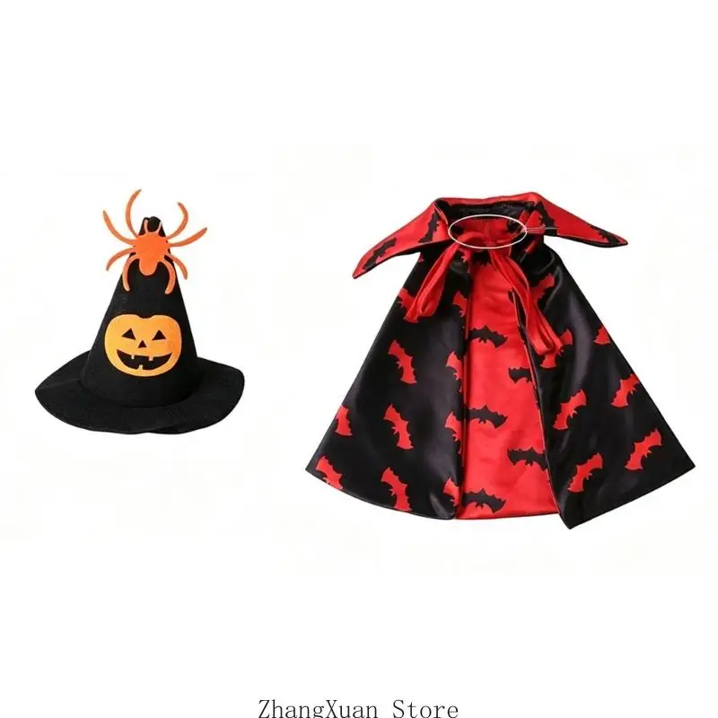 Halloween-Veranda-Statue-Kostüm-Set für Standard-23-Zoll-Vogelpräsentation, Polyester-Outfit für Eingangsbereich und – Detail 9