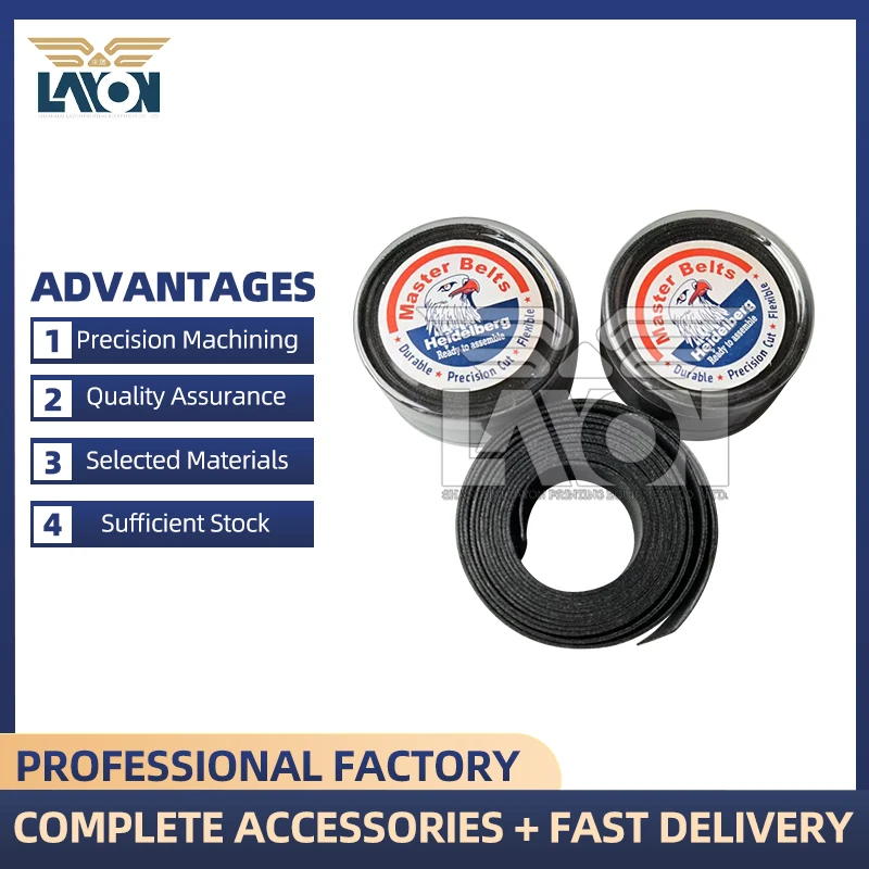 

LAYON 5pcs Original 86.020.029 Tape Belt 2020x28mm for Heidelberg SM102 CD102 Printing Machine, PVC Conveyor Belt Black