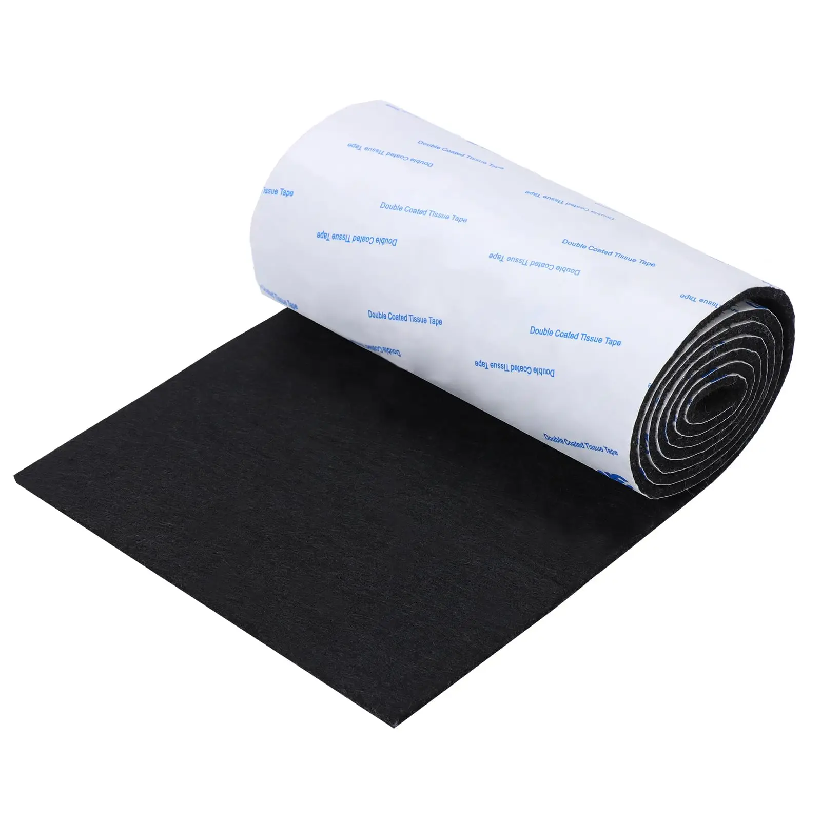 Felt Furniture Pads, Non Slip Self Adhesive Cuttable Felt Strips Black Heavy Duty Felt Strip Roll（40 x 5 x 0.12 Inch）