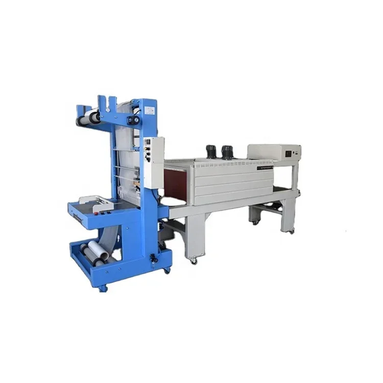 Small Semi-automatic PET Bottle PE Film Stretch Shrink Wrapping Sealing Packing Machine