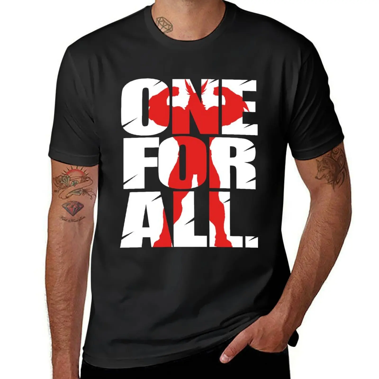 

One for all - All Might T-Shirt vintage clothes funnys plain black t shirts men