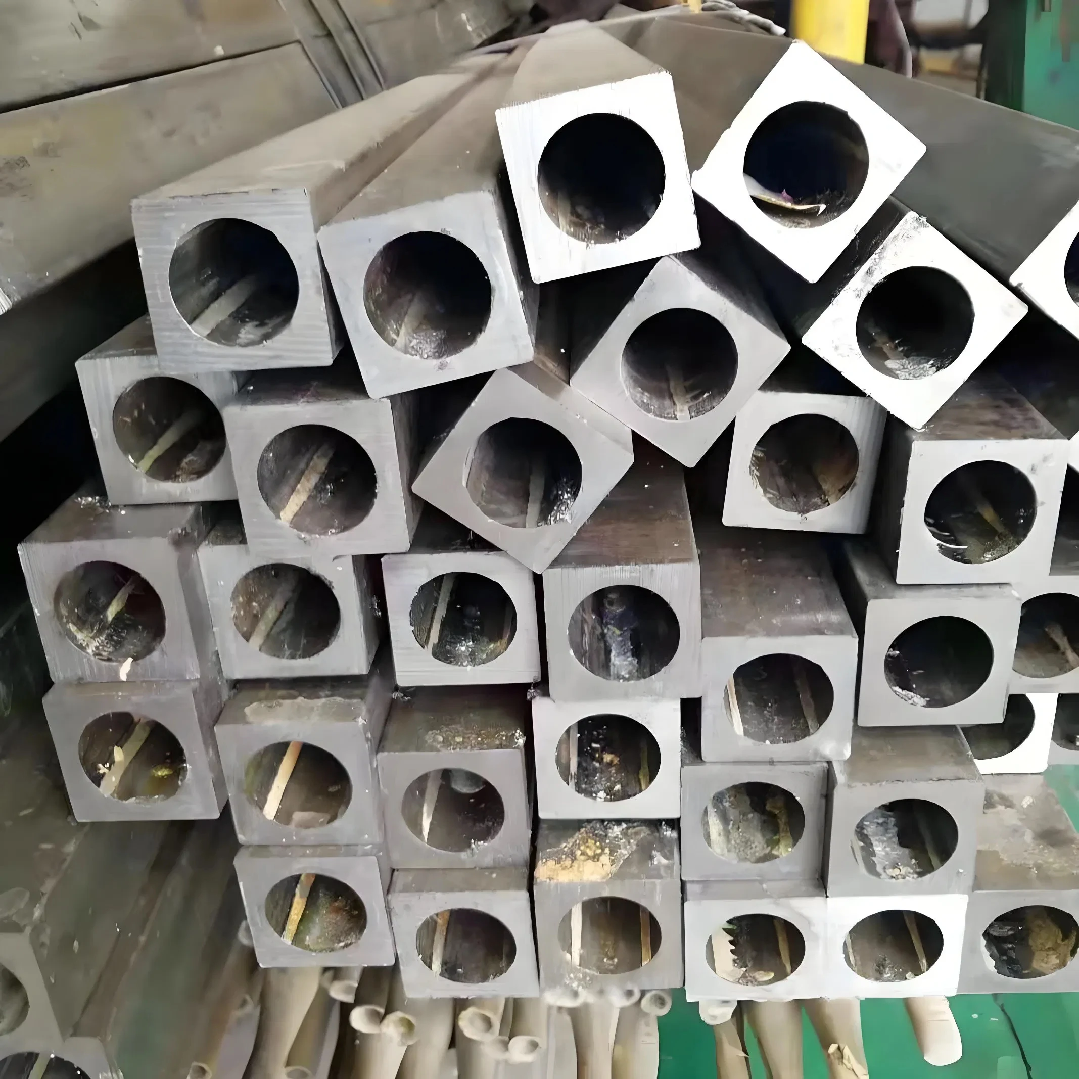 Square aluminum tube Aluminum tube with square outside and round inside 6061AL DIY material