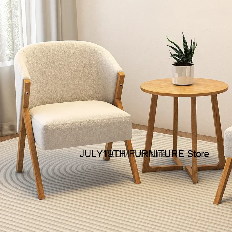 Wood Unique Living Room Chair Back Support Comfortable White Nordic Living Room Chair Waiting Clear Silla Plegable Furniture