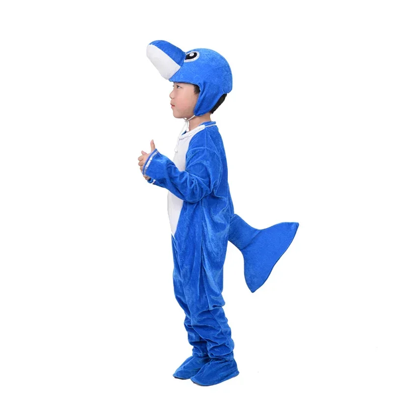 Halloween Kid Cosplay Party Delfino Animale Pesce Costume da ballo Tuta Carnevale Abbigliamento per bambini Per ragazzi Ragazza MN3