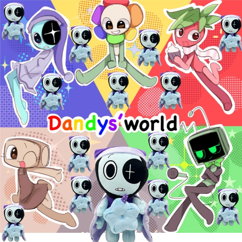 In Stock Dandy's World Astro Plush Dandys World Gourdy Eclipse Plushie Cute Cosmo Stuffed Doll Decor Toy Kids Birthday Gift