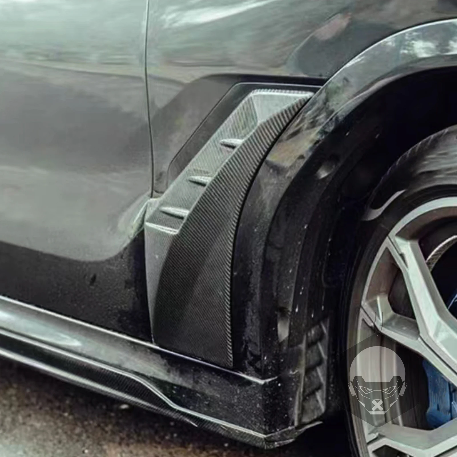 

For BMW X6 G06 2019+ Carbon Fiber Wind knife Auto Fender Side Air Vent Outlet Cover Trim Fit Upgrade Body kit Car Accessories