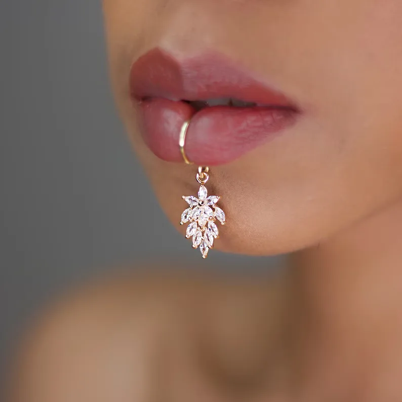 الفاخرة الذهب اللون زهرة شكل المرأة انخفاض الأقراط مطعمة لامعة متعدد الألوان مكعب زركونيا أعلى جودة الأزياء مأدبة المجوهرات #5