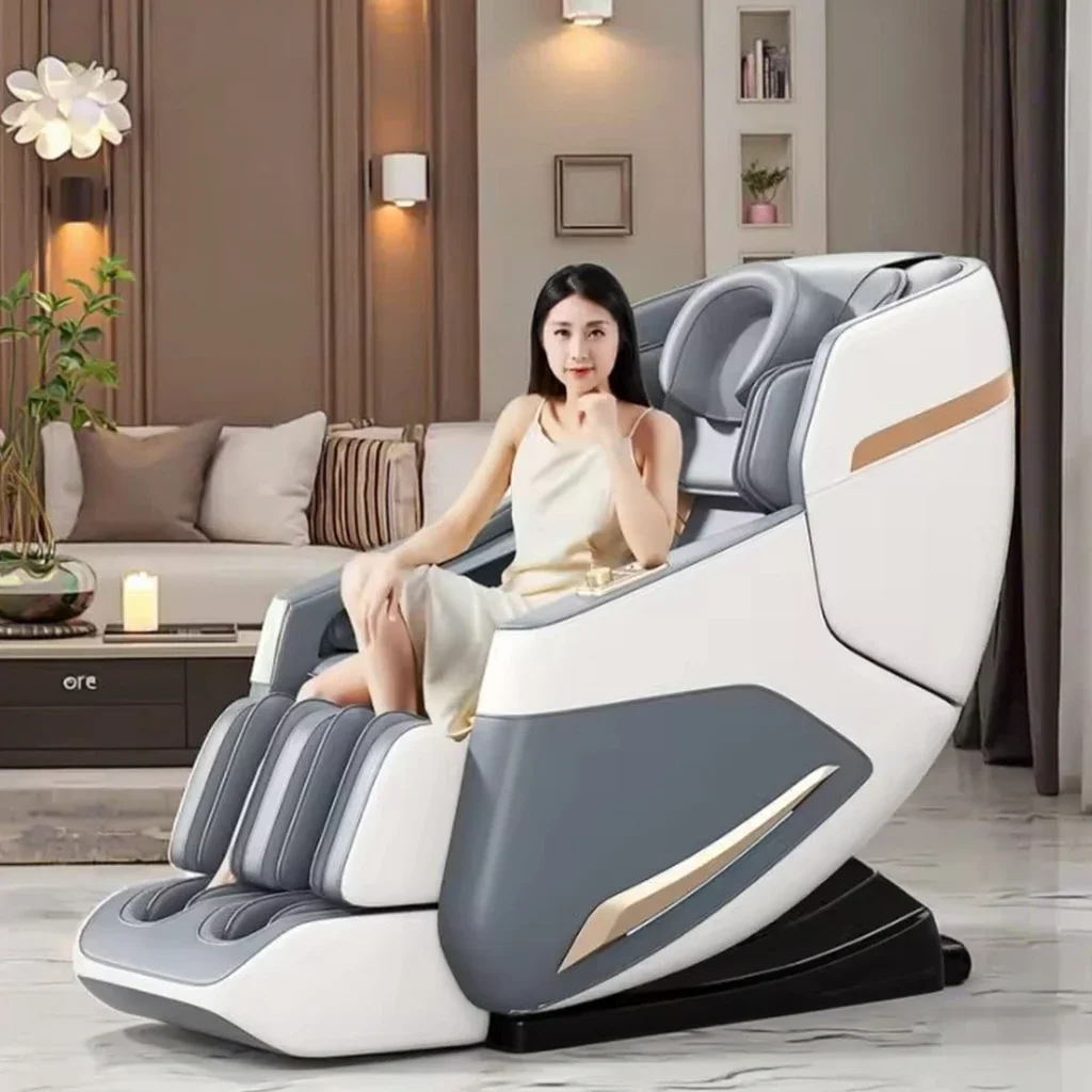 Luxury U-Shaped Relax Pillow Leather Head Back Body Massager for Legs Heating Feature-Cheap Zero Gravity Massage Chair
