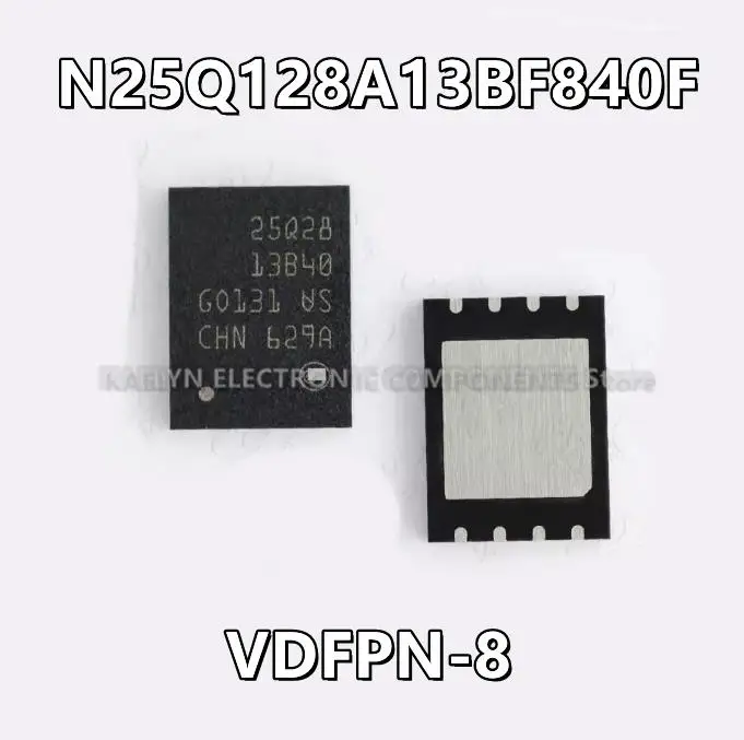 5 قطعة/الوحدة N25Q128A13BF840F N25Q128A13BF840 N25Q128A فلاش-لا الذاكرة IC 128Mbit SPI 108 MHz 8-VDFPN