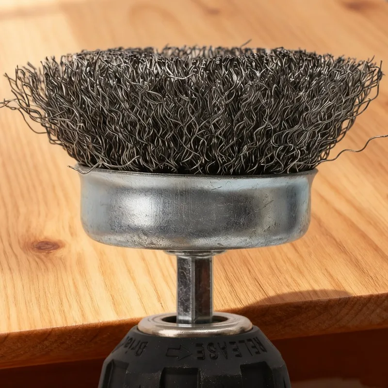 Wire Brush Wheel Disc Polishing Wheel Brush Removal Cleaning Hexagonal Rod Electric Grinder Hardware Polishing Cleaning Tools
