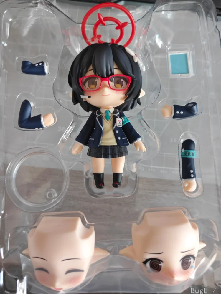 Original 10 cm 2657 Okusora Ayane Blau Archiv Die Animation Q Version Anime Abbildung Modell Desktop Dekoration Spielzeug