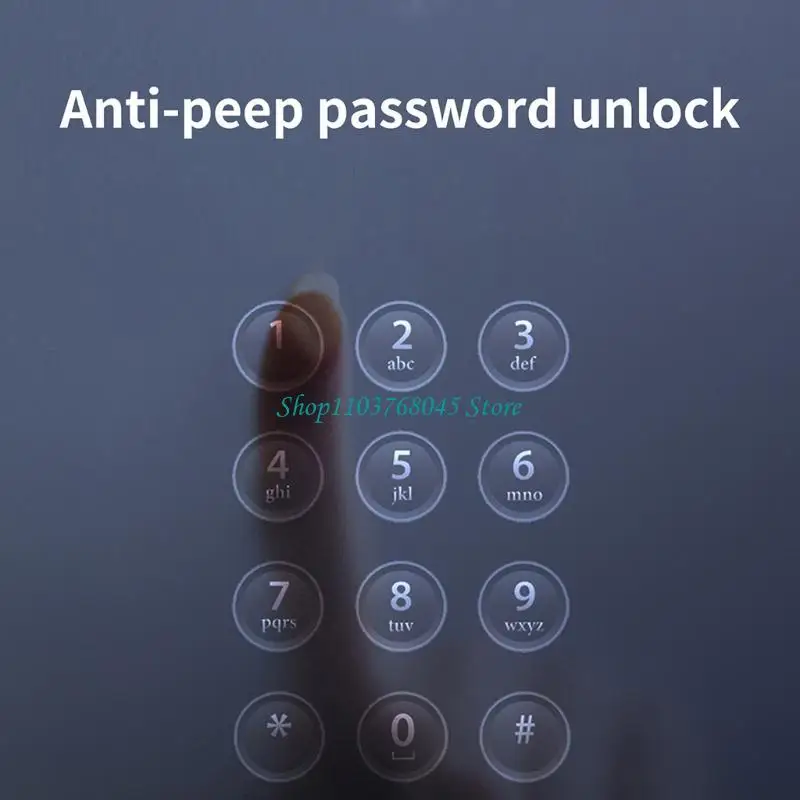 

R53F Замок для входной двери без ключа 4-в-1 Дверной замок с отпечатком пальца для интеллектуальных паролей Дверной замок 4 AAA