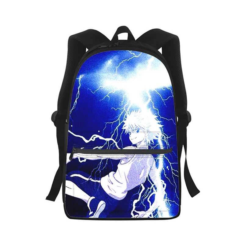

HUNTER×HUNTER Killua Zoldyck Мужской и женский рюкзак с 3D принтом Модная студенческая школьная сумка Рюкзак для ноутбука Детская дорожная сумка на плечо