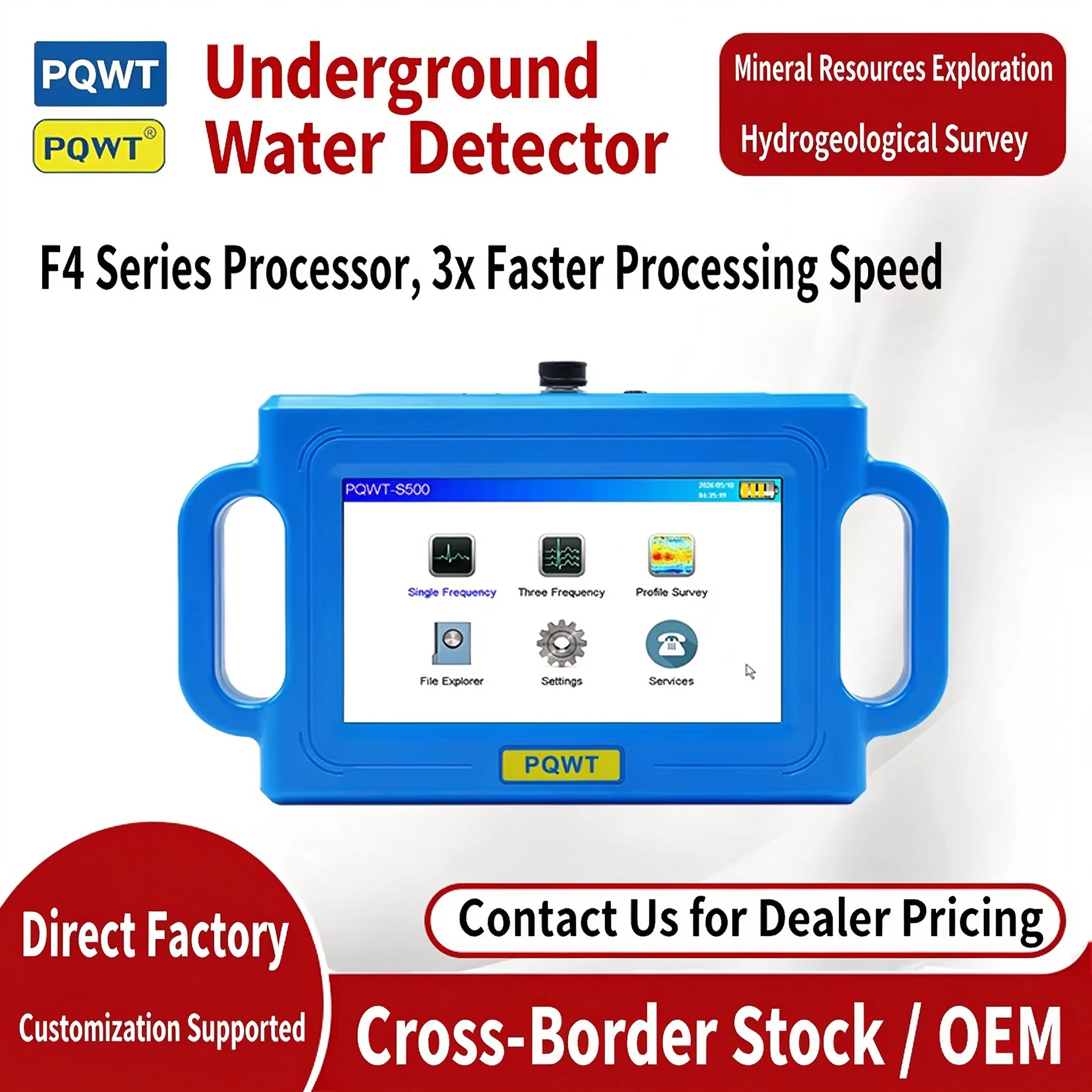 S Series Water Detector Water Well Drilling Point Locator for Underground Drilling Geological Exploration Cross-Border