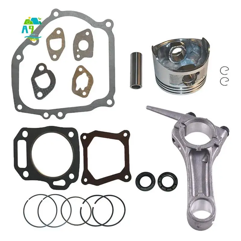 A09E-68MM Piston Ring Engine Kit With Full Gasket Set For Honda GX160 5.5HP GX200 6.5HP