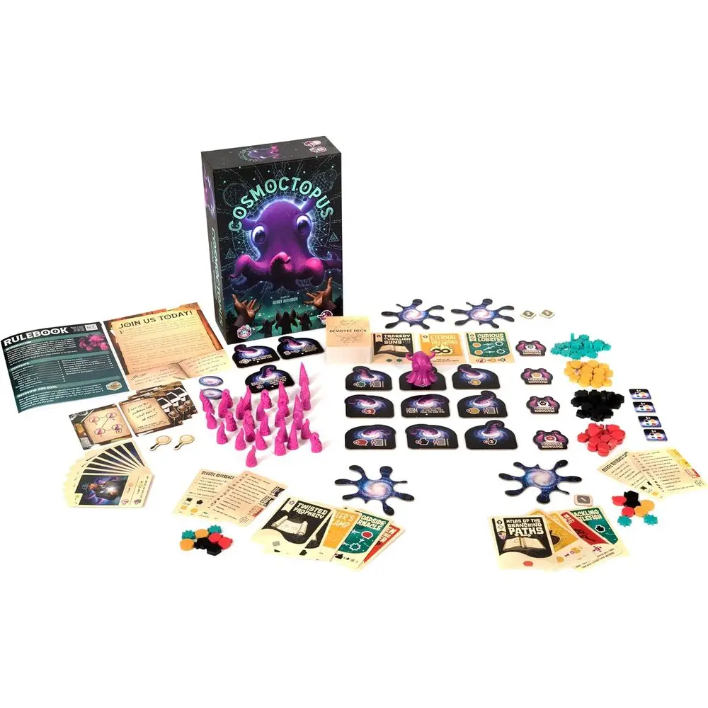 Cosmpus Board Game - Engine-Building, Tentacle-Gathering Strategy Game, un amily Game or Kids and Adults, Ages 14+, 1-4 Players,