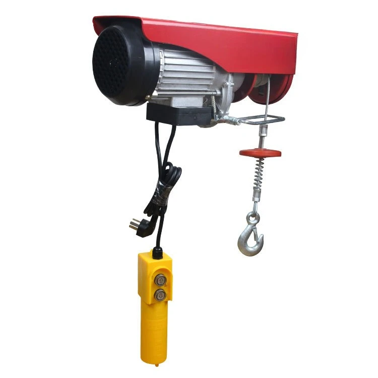 Miniature electric hoist 220v construction site small crane household roof feeding electric hoist