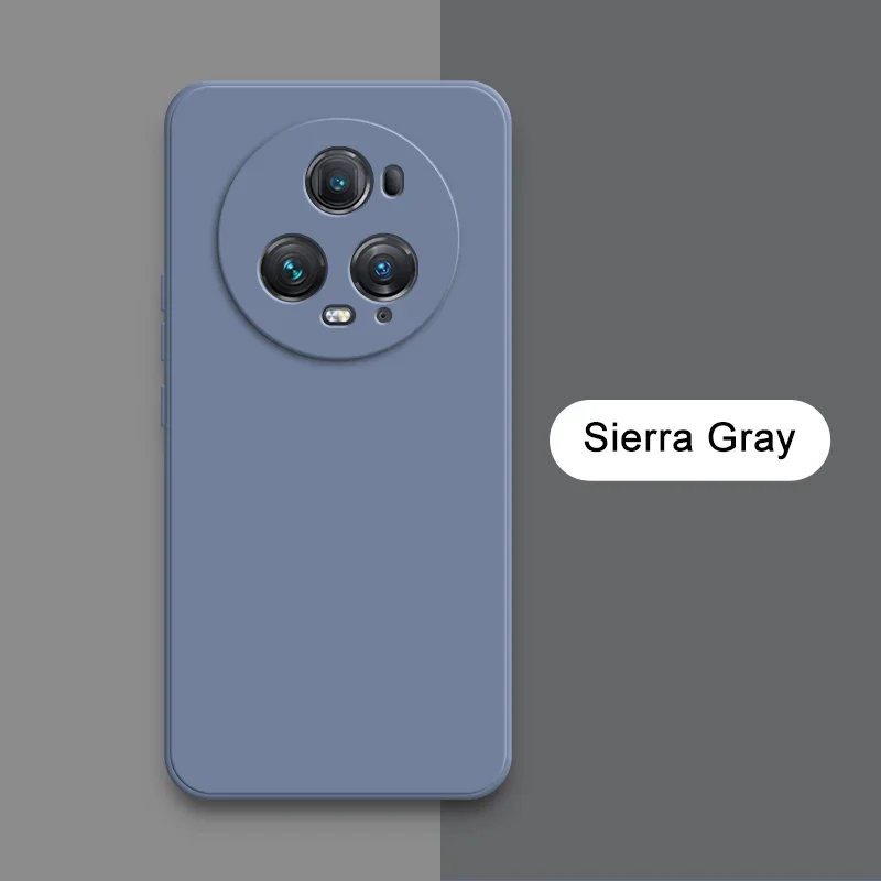 Capas de silicone líquido para honor magic 5 pro ultimate lite lente protetora 360 capa de telefone à prova de choque magic5 5pro