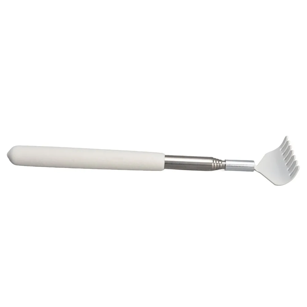 5Pcs Versatile Stainless Steel Extendable Back Scratcher White 20-66cm Metal Back Scratcher Back Scratcher Massager Home Use