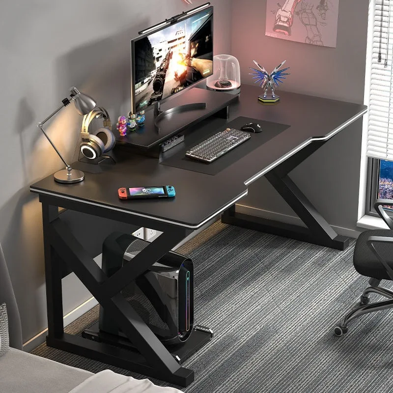 Gaming Desk, Home Office Computer Table, Study Workstation, Simple Student Desk, Bedroom Writing Table, PC Gaming Setup