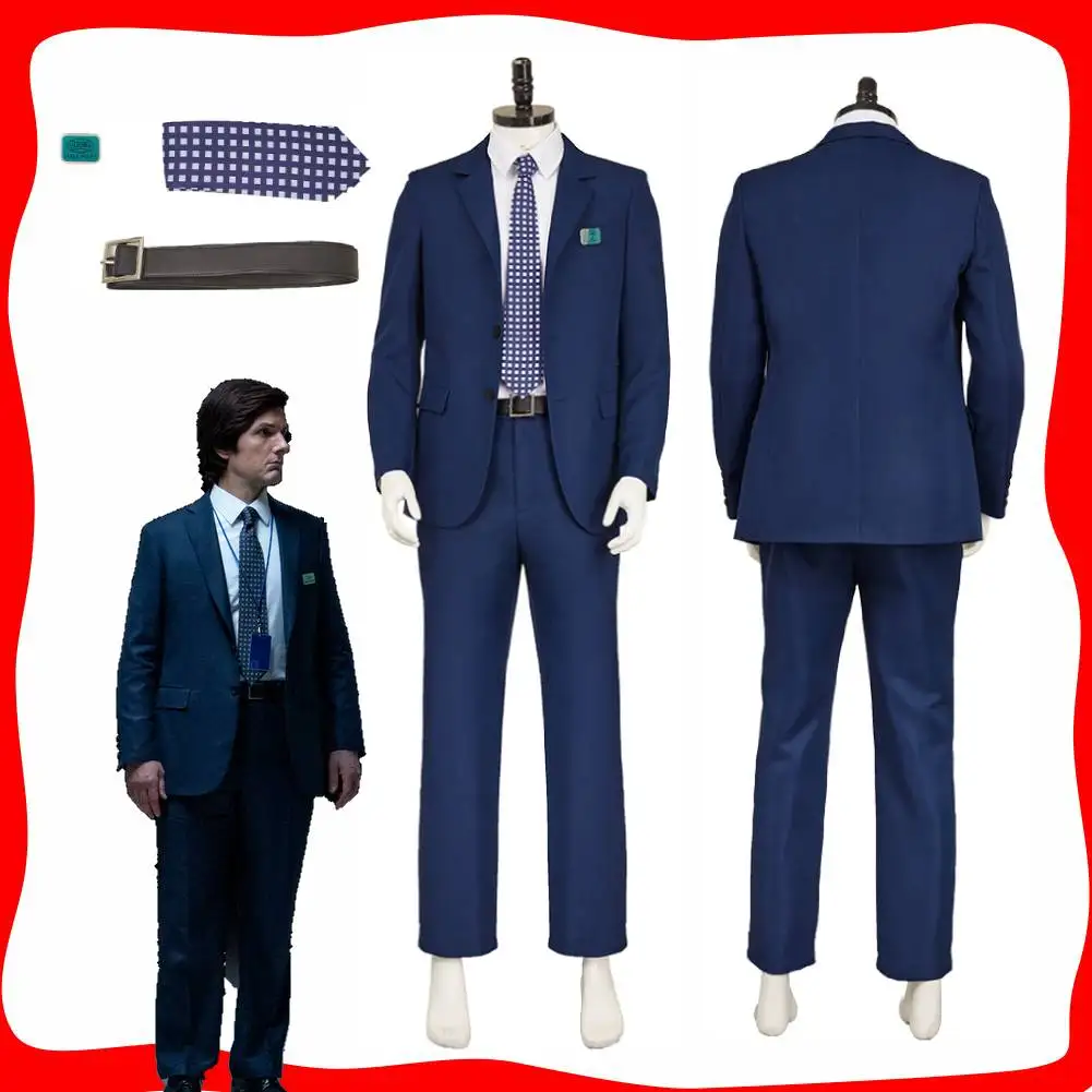 Disguise Mark Scout Cosplay Men Fantasy Blazer Suit TV Severance Season 2 Costume Outfits for Adult Male Halloween Carnival Suit