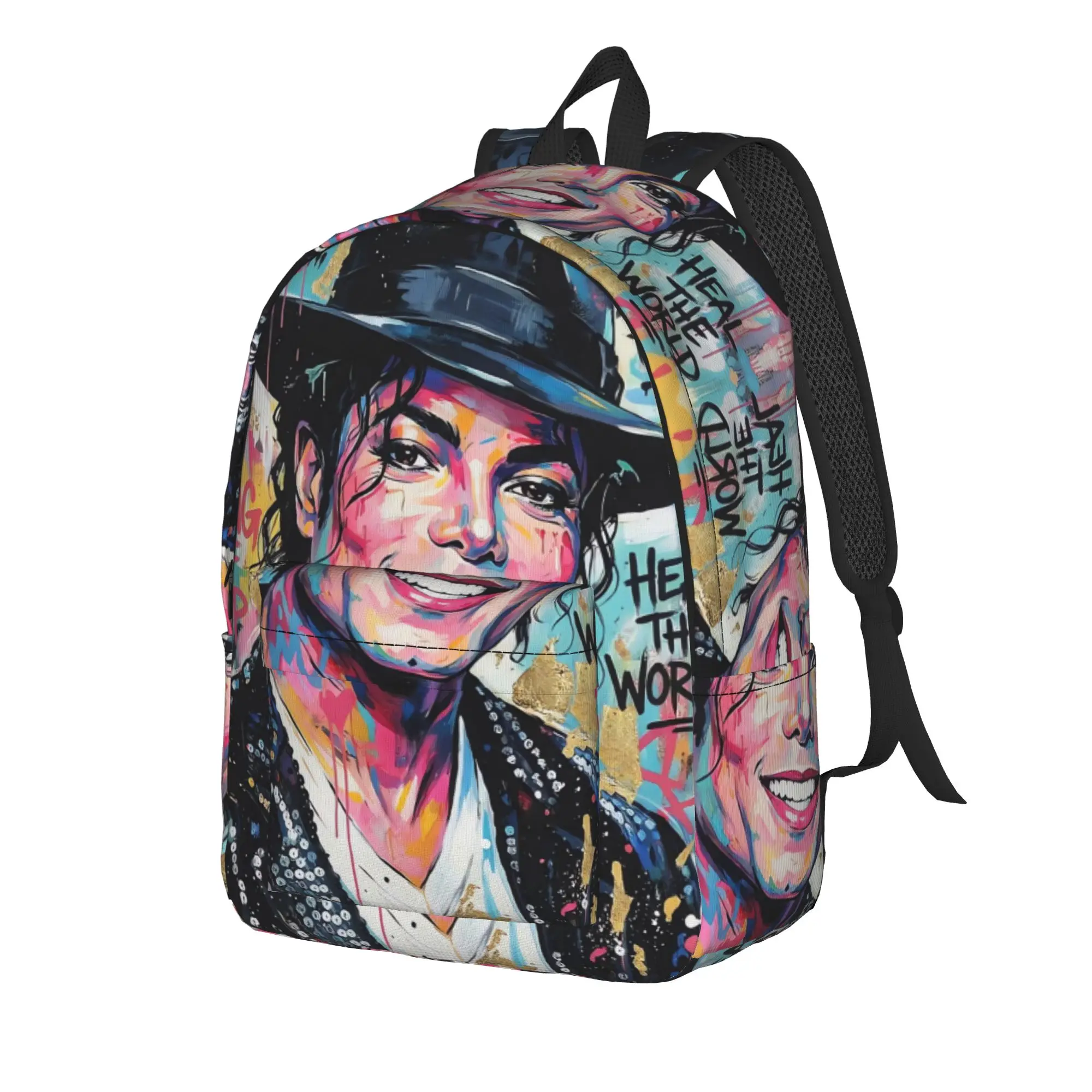 Michael Jacksons Musical Movie 2026 Backpack  Girl Polyester University Backpacks Lightweight Aesthetic School Bags Rucksack
