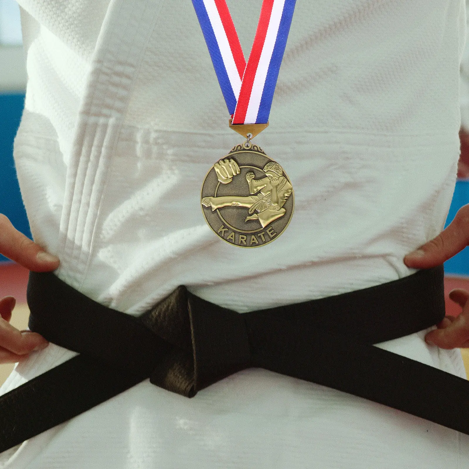 Exquisite Zinc Alloy Competition Award Medal for Martial Arts Taekwondo Karate Judo Events Hanging Wall Shelf Display Medal