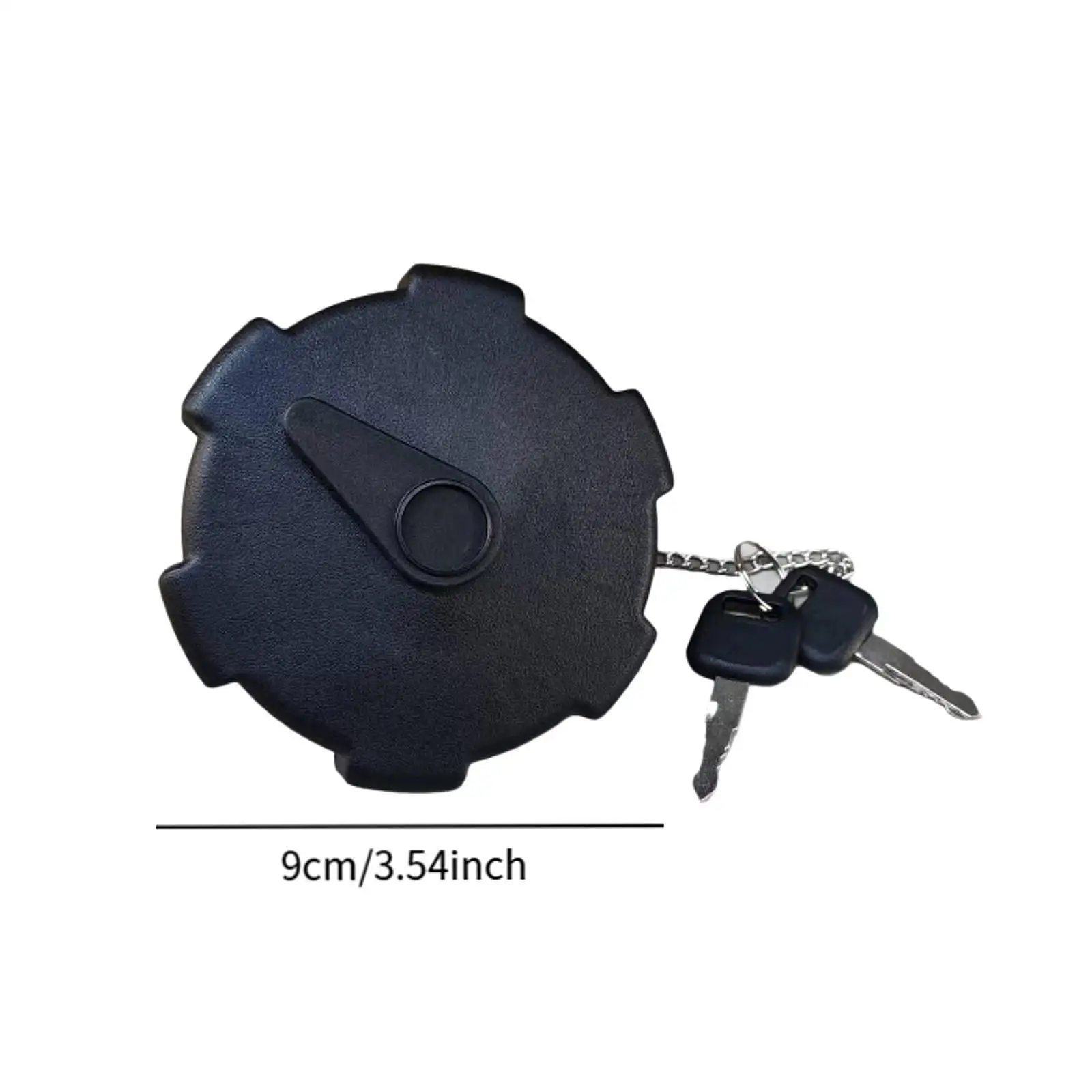 Fuel Tank Filler Cap 9cm Universal Lockable Cover with Key for Volvo and Mercedes-benz Truck Replacement Accessories