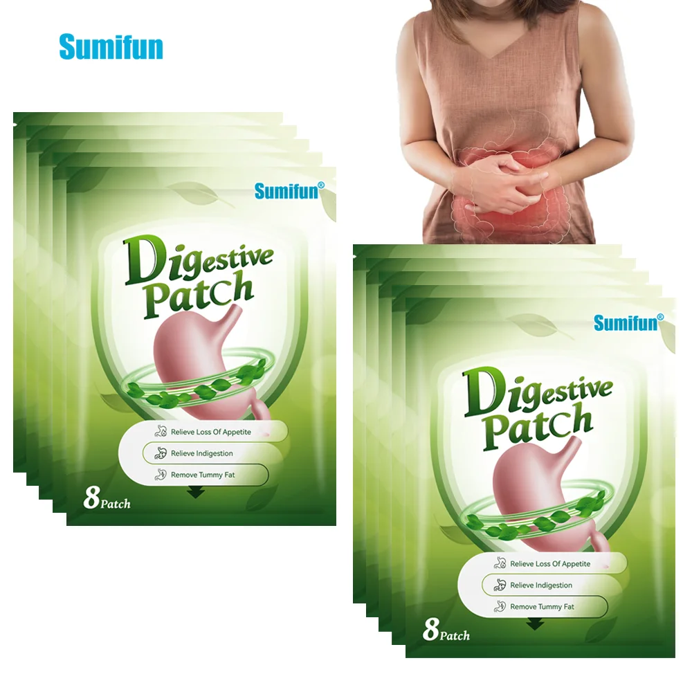 

8-80Pcs Sumifun Digestive Patch Herbal Navel Sticker Treatment Gastritis Gastroenteritis Flatulence Diarrhea Indigestion Plaster