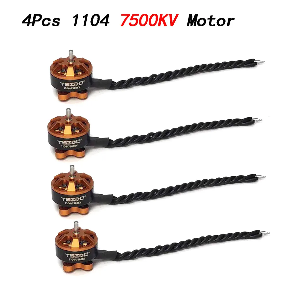 YSIDO 4 Stück bürstenloser Motor 7500 1,5/8600kv 110mm Welle für RC Drohne 90-mm fpv Racing Multi rotor Quadcopter Alpha A75 Beta75x Crux3 3