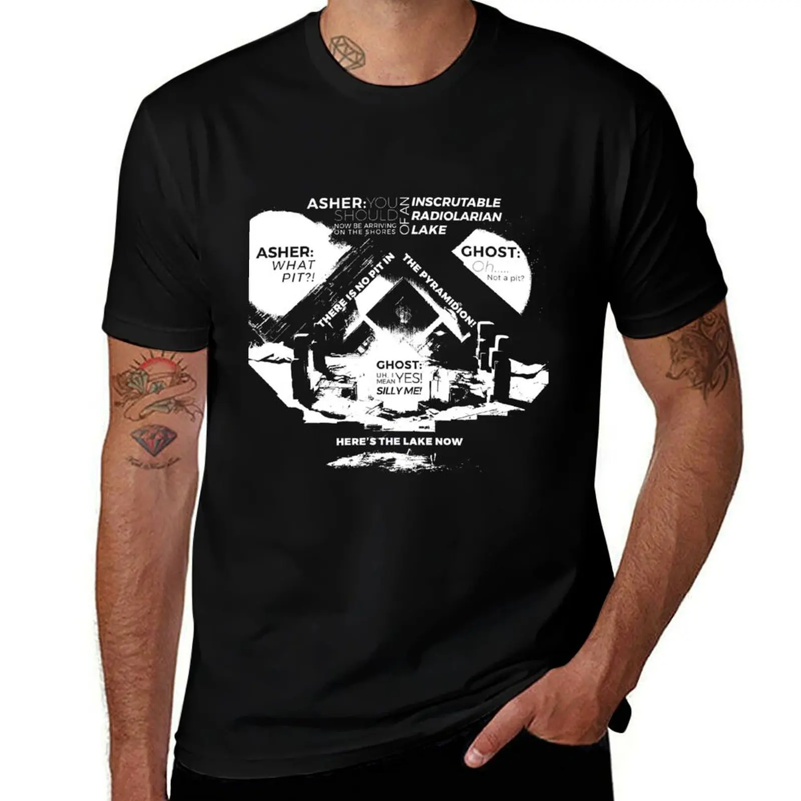 Destiny 2 Pyramidion Asher Quote T-Shirt cotton t shirt man T-Shirt