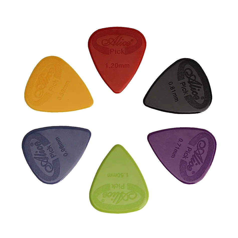 100pcs Guitar Picks Alice AP-G Acoustic Electric Plectrums Color Thickness Assorted Wholesales