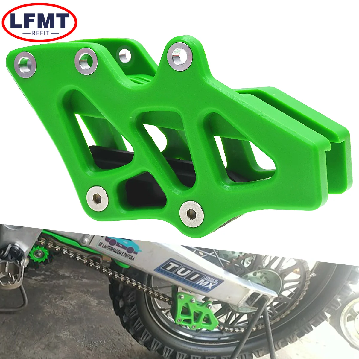 

Motorcycle Swingarm Chain Guide Guard Cover Slider Roller For Kawasaki KX KLX 250F 450F 450R KX250F KX450F KLX450R 2008-2020