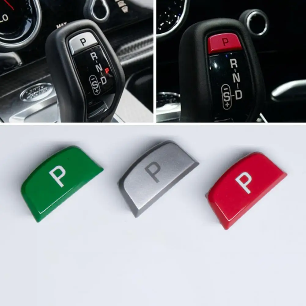 Car Gear Lever Auto Parking Button Letter P Button Replacement Gear Shift Lever Button P Trim Cover for Range Rover Sport/F-TYPE