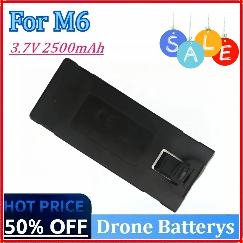 

Newly Upgraded 3.7V 2500mAh High Quality Drone Battery for M6 4K Camera Drone Spare Lipo Accessories Parts Rechargeable Battery