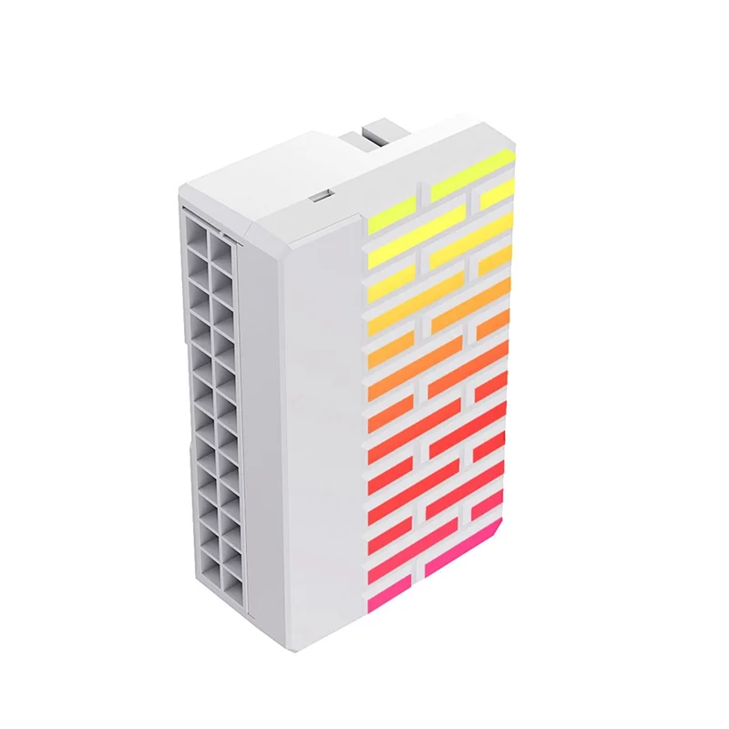 ATX 24-Pin 90 °   Stromanschluss-Adapter, 5 V, 3-polig, ARGB, 24-polig, Buchse auf Stecker, 90 °   Netzteil DIY für Desktops PC-POS