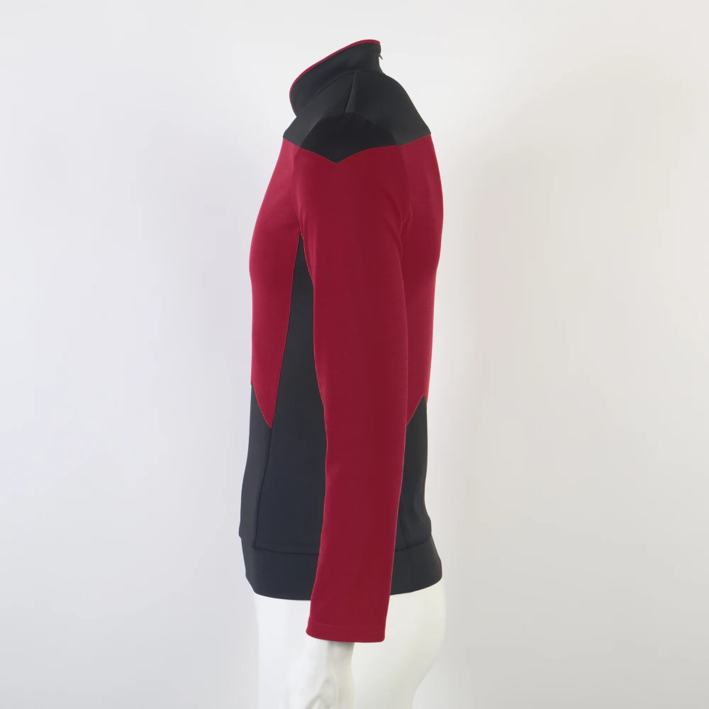 زي تنكري من Star TNG The Next Generation Treks باللون الأحمر زي تنكري لزي تنكري للرجال معطف حفلة الهالوين #4