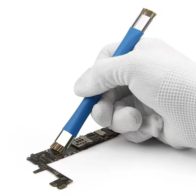 Safe Brush Anti-Static Motherboard PCB Cleaning Brush for Mobile Phone Repair Tools Kit Double Head Convenience