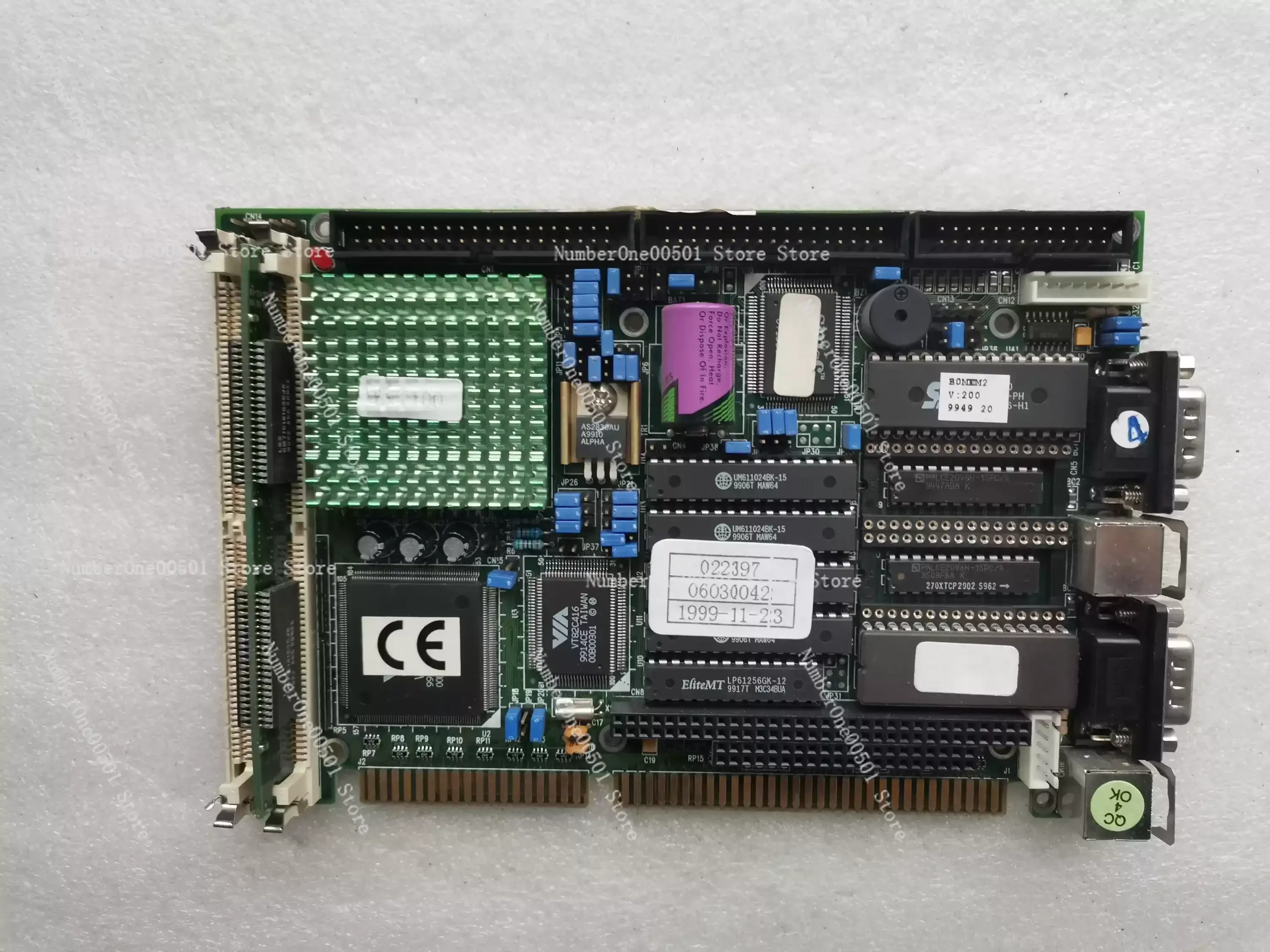 LMB-486LH half length industrial control motherboard 486 ISA slot half length motherboard without baffle Used