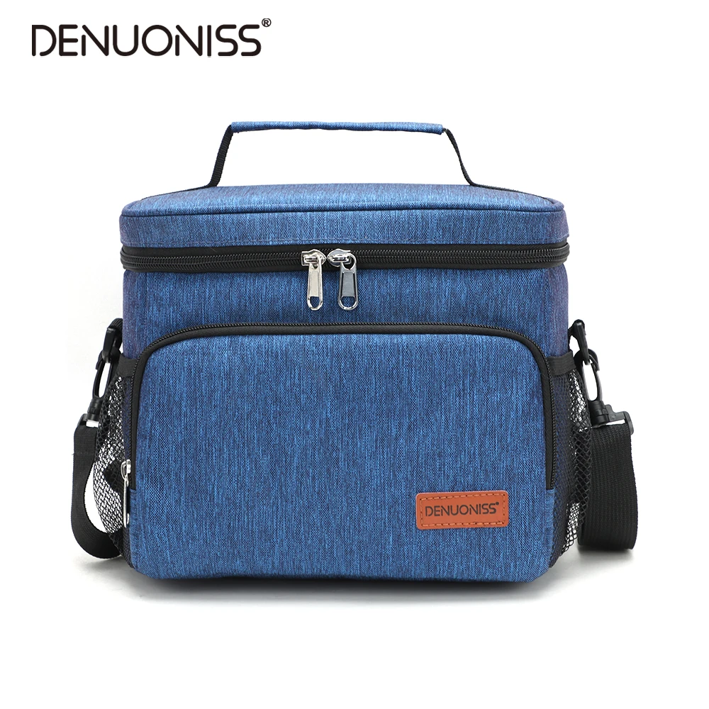 DENUONISS Portable Office Lunch Bag Waterproof Tote Cooler Handbag Insulated Thermal Bag For Food Bento Pouch Dinner Container