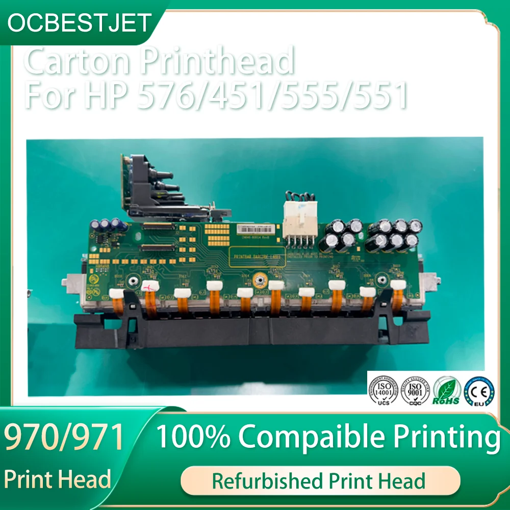 

Печатающая головка A4 для HP 970 971, печатающая головка для принтеров HP 576 451 555 551, восстановленная