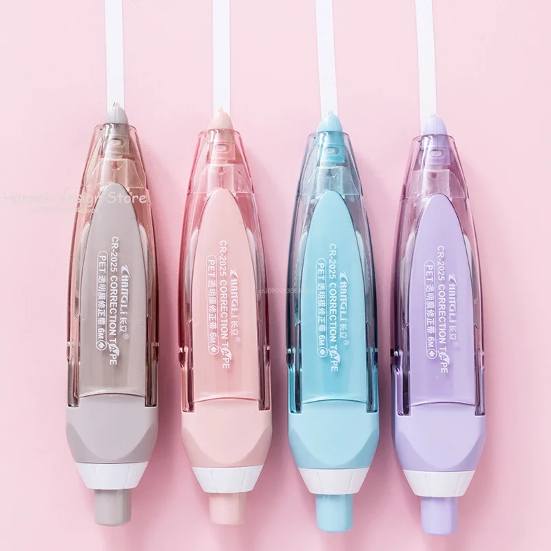 Morandi Color Correction Tape Kawaii White Out Correction Band Cute Korean Stationery Replaceable Core School Office Supplies