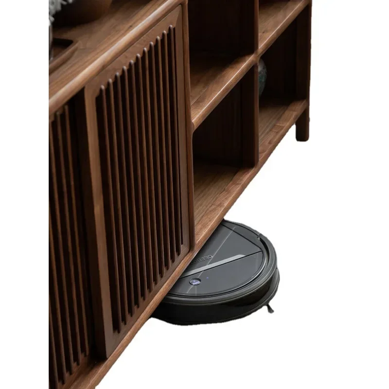 New Chinese black walnut all solid wood tea cabinet dining side cabinet tea cabinet locker locker storage living room 5