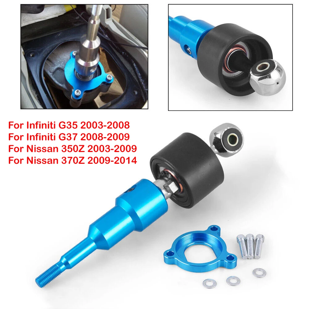 

For Infiniti G35 G37 Nissan 350Z 370Z Aluminum Car Quick Short Throw Shifter Lever Blue Accessories Auto 32839-AC80A 32839AC80A