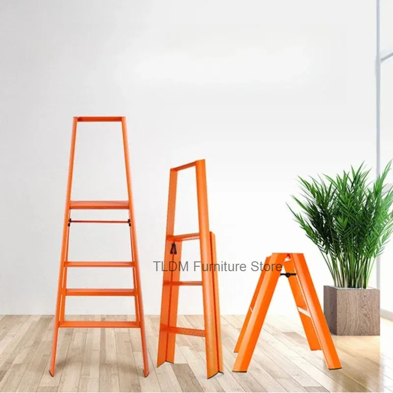 Aluminum Alloy Extendable Telescopic Ladder Folding Portable Multifunctional 3 Step Household Stool Step Ladder with Wide
