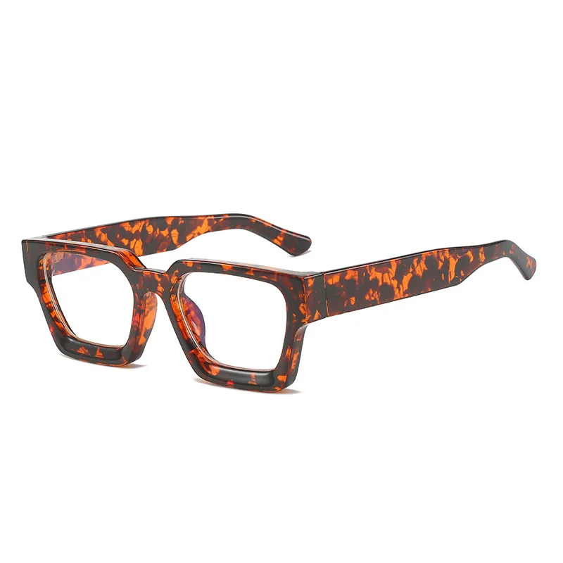 new fashion Thick Edge square Eyeglass Frame women men 2024 High quality trending product anti blue light glasses