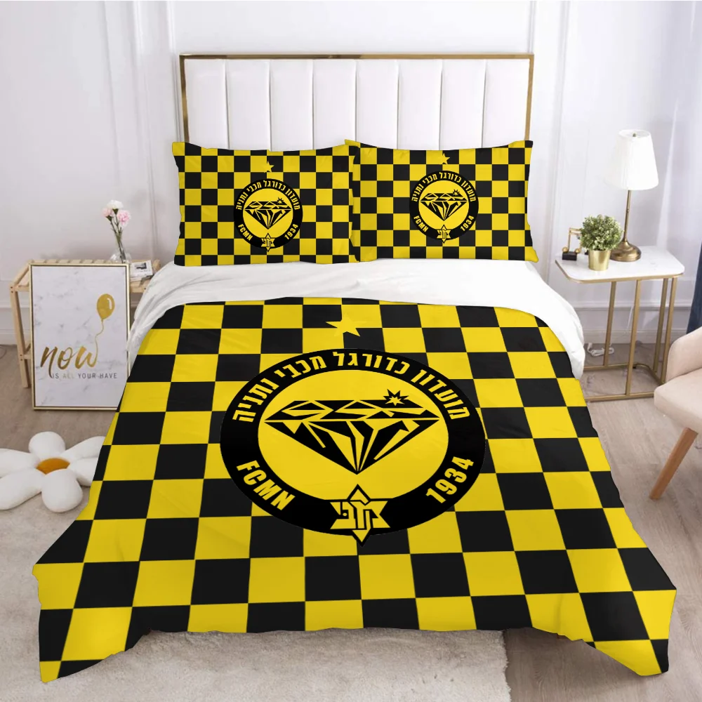 3D Printed Maccabi Netanya Bedding Set Duvet Cover Bedroom Comforter Single Twin King ​Size Quilt Cover Home Textile 2/3PCS