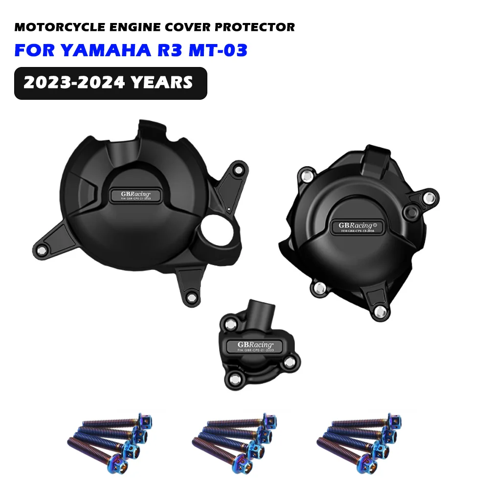 

Motorcycle Engine Protector Cover Engine Covers GB Racing Modified Accessories For YAMAHA R3 R25 MT-25 MT-03 2023- 2024