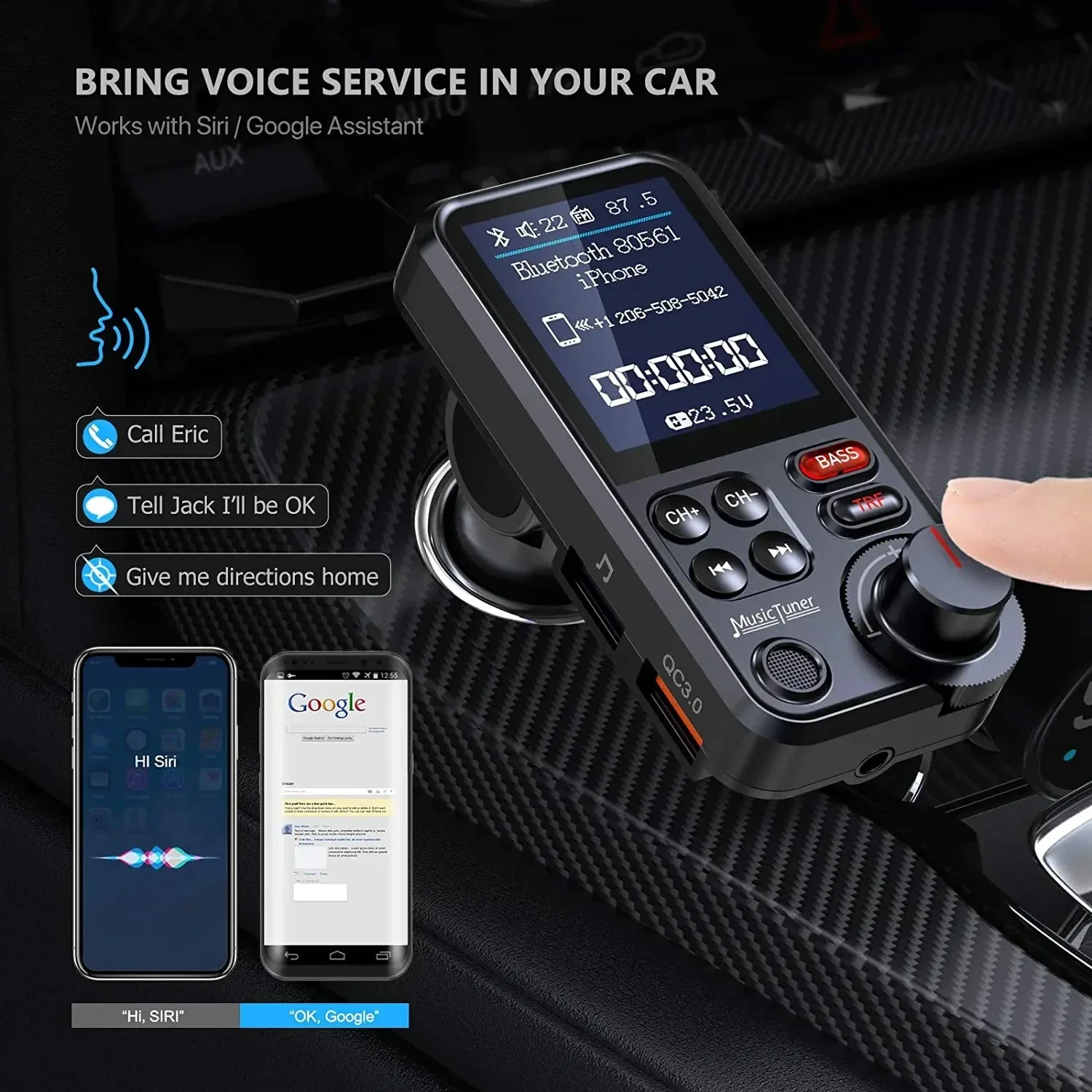Car MP3 Player USB Flash Drive Lossless HIFI High And Low Frequency Equalizer Music Car Bluetooth FM Transmitter
